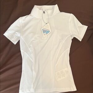 White Short Sleeve Kids Tee spf50+ girls shirt